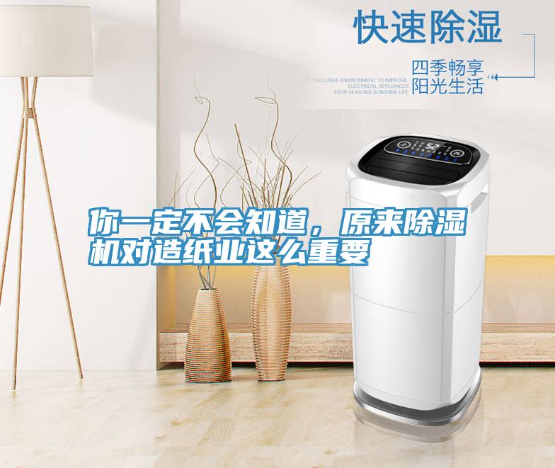 你一定不会知道，原来除湿机对造纸业这么重要