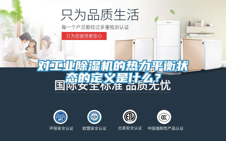 对工业除湿机的热力平衡状态的定义是什么？