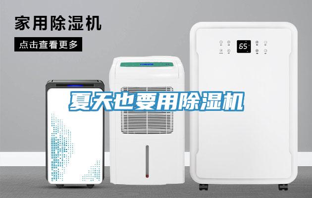 夏天也要用除湿机
