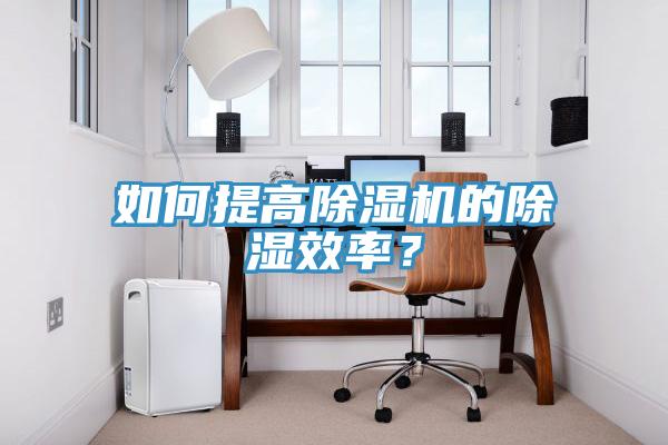 如何提高除湿机的除湿效率？