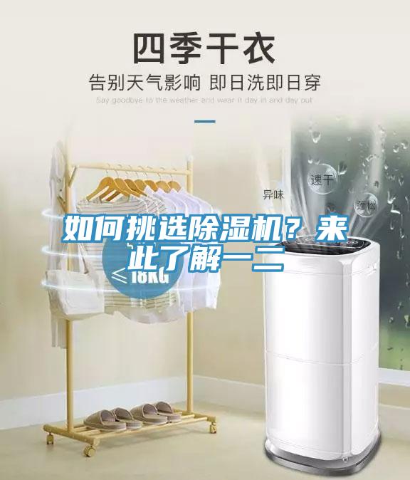如何挑选除湿机？来此了解一二