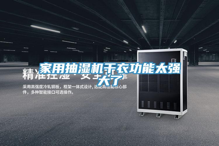 家用抽湿机干衣功能太强大了