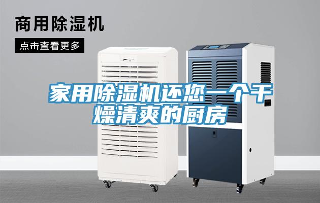 家用除湿机还您一个干燥清爽的厨房