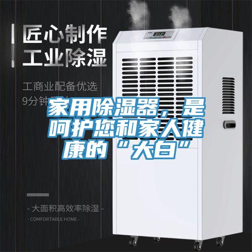家用除湿器，是呵护您和家人健康的“大白”