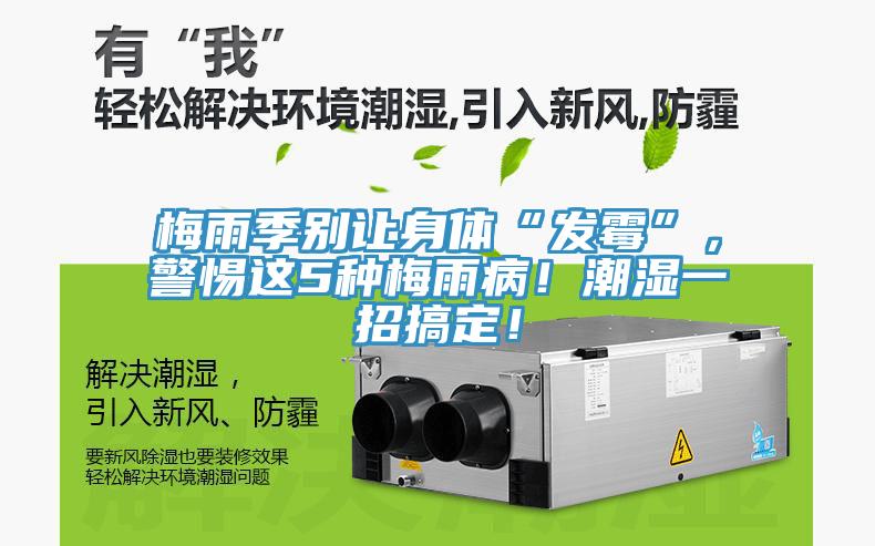 梅雨季别让身体“发霉”，警惕这5种梅雨病！潮湿一招搞定！