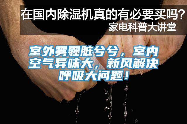 室外雾霾脏兮兮，室内空气异味大，新风解决呼吸大问题！