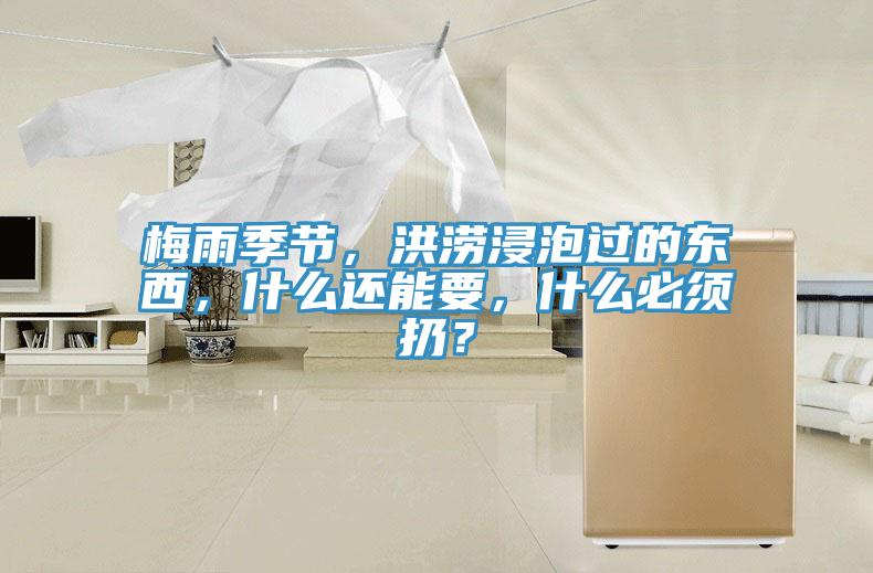 梅雨季节，洪涝浸泡过的东西，什么还能要，什么必须扔？