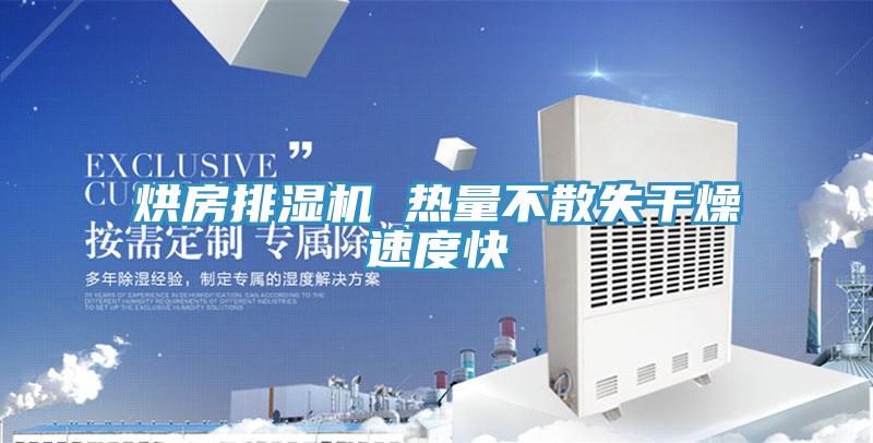 烘房排湿机 热量不散失干燥速度快