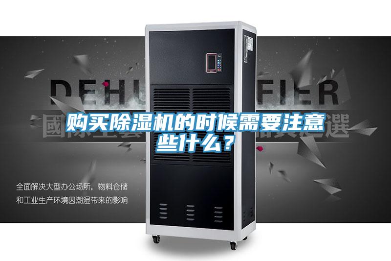 购买除湿机的时候需要注意些什么？