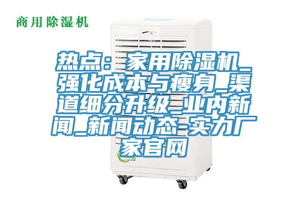 热点：家用除湿机_强化成本与瘦身_渠道细分升级_业内新闻_新闻动态-实力厂家官网
