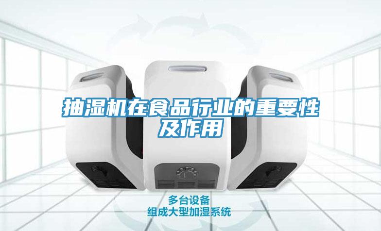 抽湿机在食品行业的重要性及作用