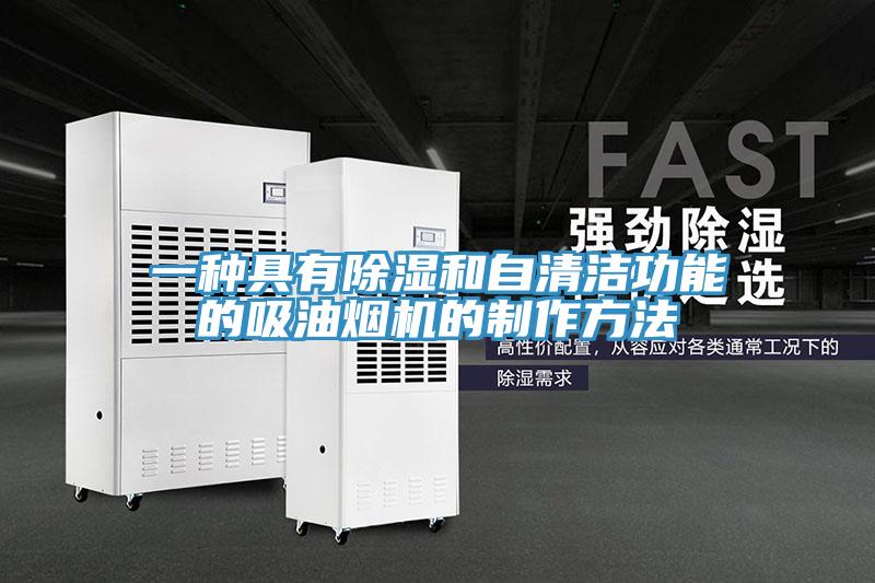 一种具有除湿和自清洁功能的吸油烟机的制作方法