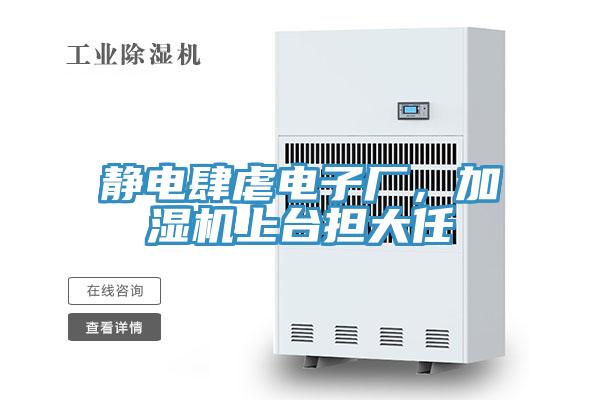 静电肆虐电子厂，加湿机上台担大任