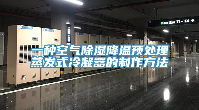 一种空气除湿降温预处理蒸发式冷凝器的制作方法