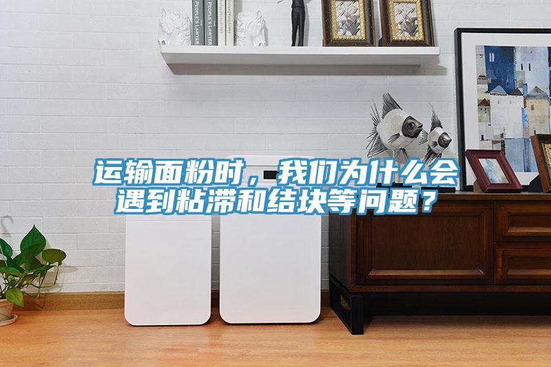 运输面粉时，我们为什么会遇到粘滞和结块等问题？