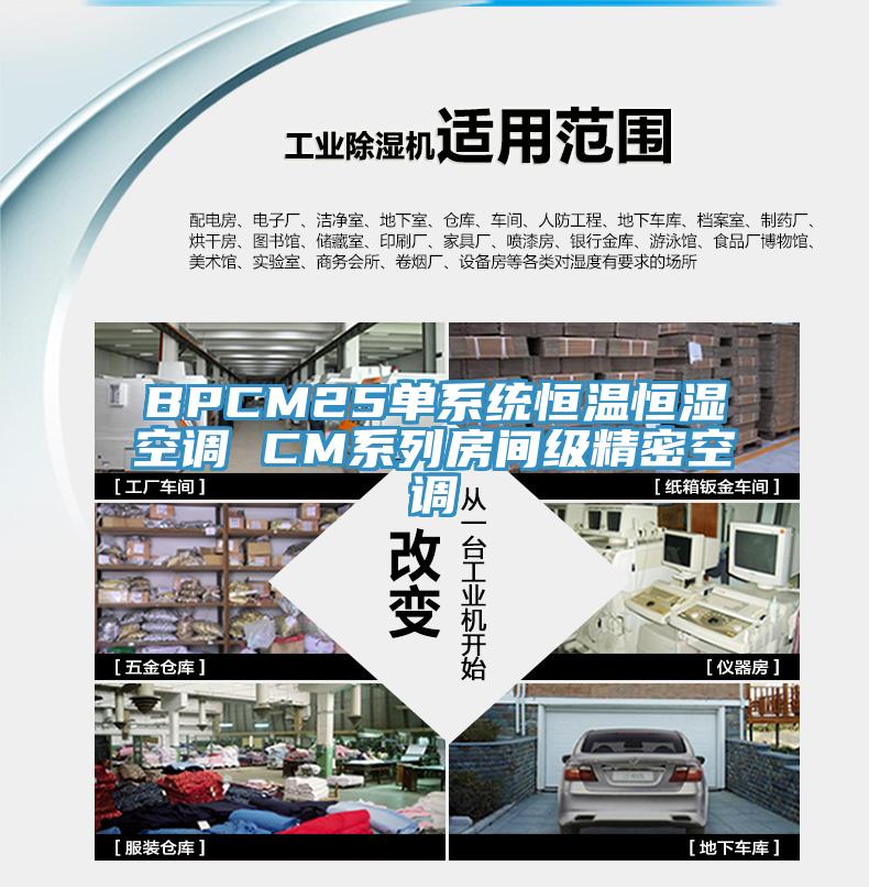 BPCM25单系统恒温恒湿空调 CM系列房间级精密空调