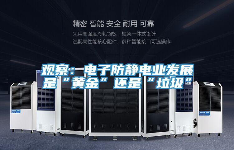 观察：电子防静电业发展是“黄金”还是“垃圾”