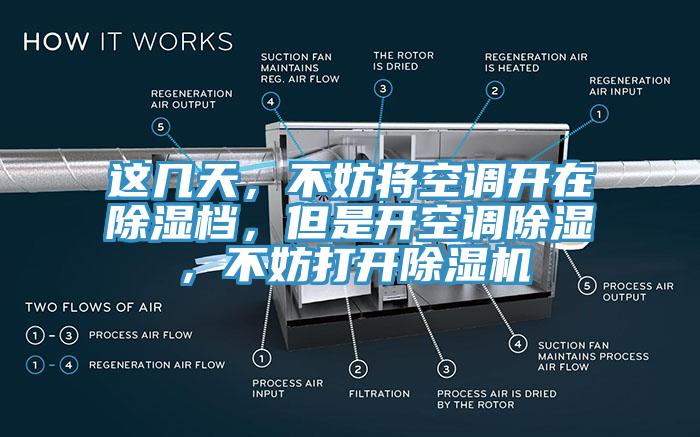这几天，不妨将空调开在除湿档，但是开空调除湿，不妨打开除湿机