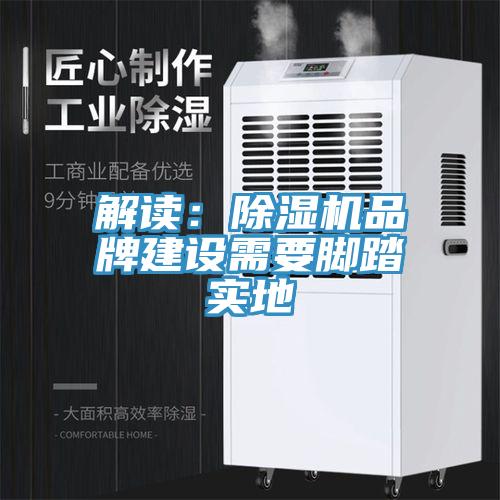 解读：除湿机品牌建设需要脚踏实地