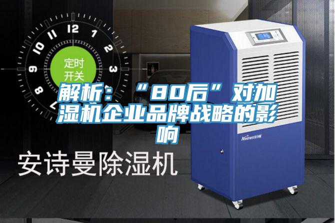 解析：“80后”对加湿机企业品牌战略的影响