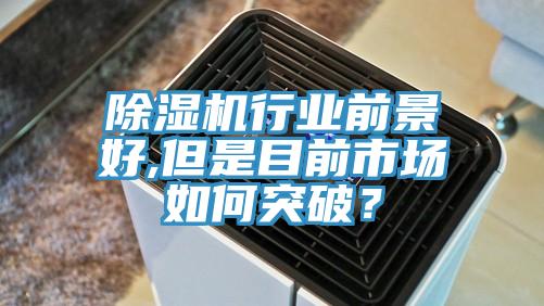 除湿机行业前景好,但是目前市场如何突破？