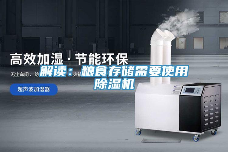 解读：粮食存储需要使用除湿机