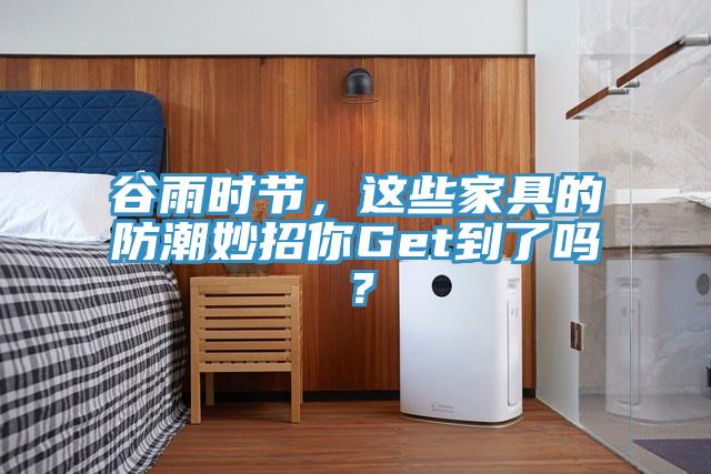 谷雨时节，这些家具的防潮妙招你Get到了吗？