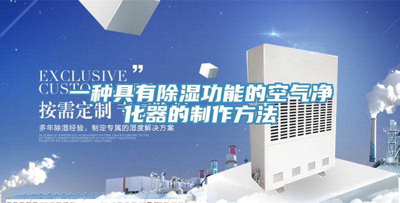 一种具有除湿功能的空气净化器的制作方法