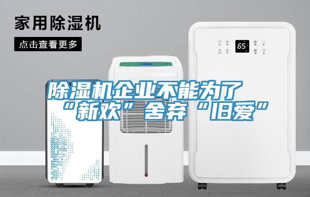 除湿机企业不能为了“新欢”舍弃“旧爱”