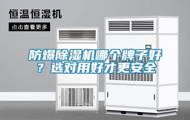 防爆除湿机哪个牌子好？选对用好才更安全