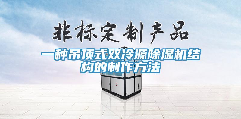 一种吊顶式双冷源除湿机结构的制作方法