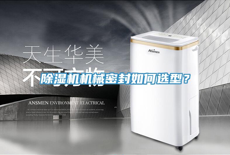 除湿机机械密封如何选型？