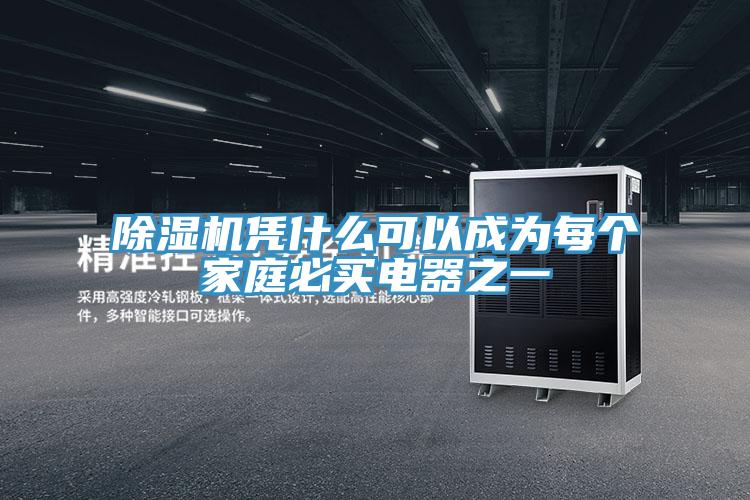 除湿机凭什么可以成为每个家庭必买电器之一
