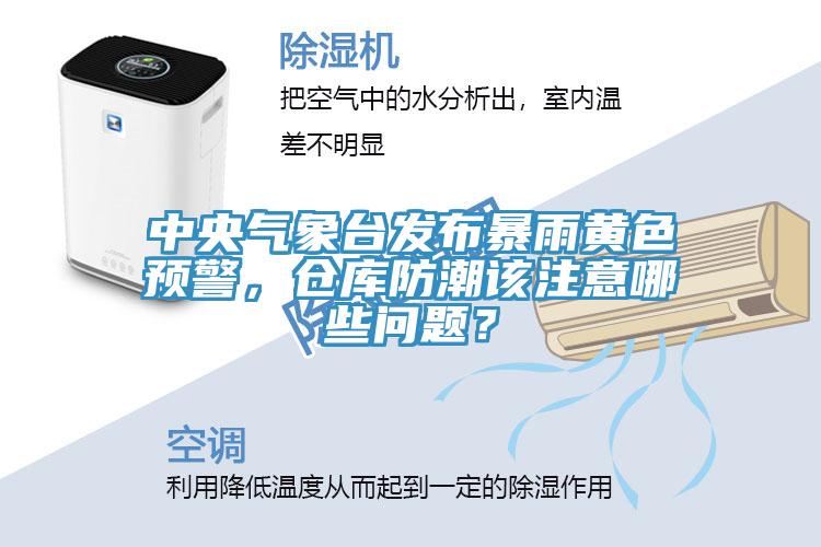 中央气象台发布暴雨黄色预警，仓库防潮该注意哪些问题？