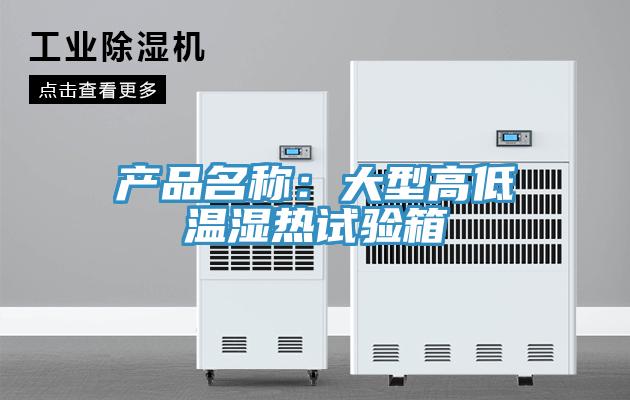 产品名称：大型高低温湿热试验箱