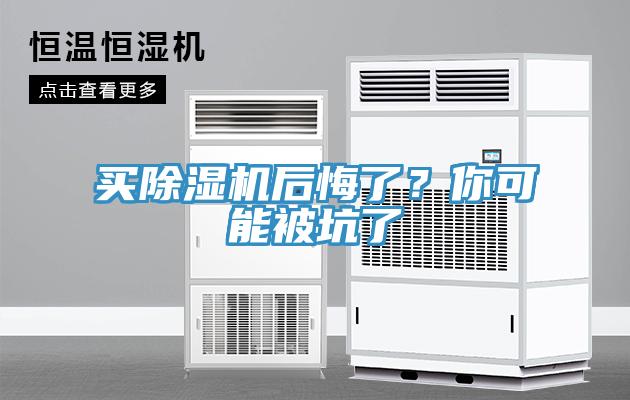 买除湿机后悔了？你可能被坑了
