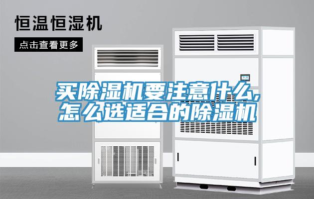 买除湿机要注意什么,怎么选适合的除湿机