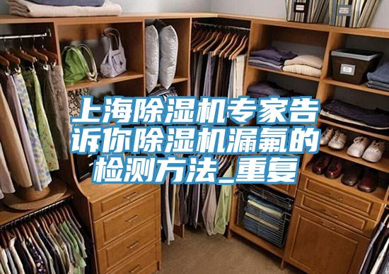 上海除湿机专家告诉你除湿机漏氟的检测方法_重复
