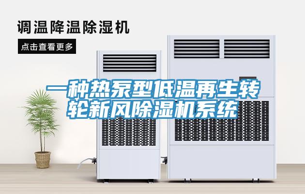 一种热泵型低温再生转轮新风除湿机系统