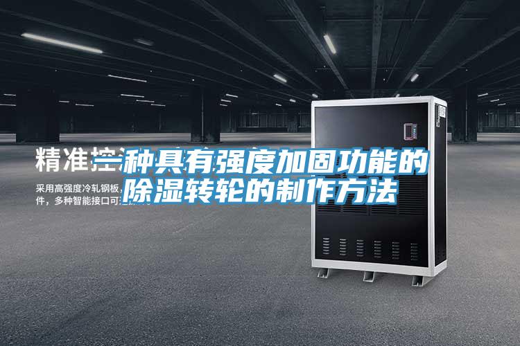 一种具有强度加固功能的除湿转轮的制作方法
