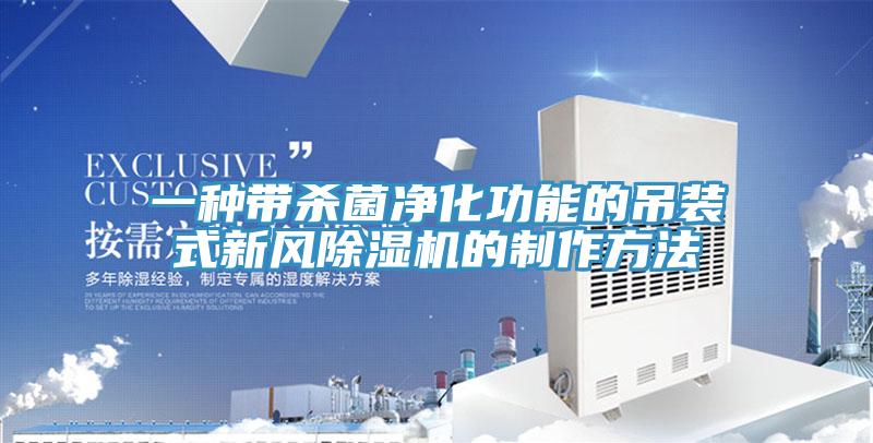 一种带杀菌净化功能的吊装式新风除湿机的制作方法