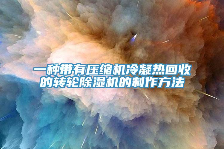 一种带有压缩机冷凝热回收的转轮除湿机的制作方法