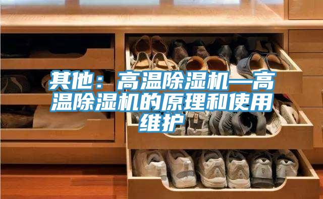 其他：高温除湿机—高温除湿机的原理和使用维护