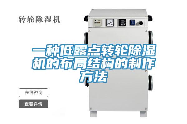 一种低露点转轮除湿机的布局结构的制作方法