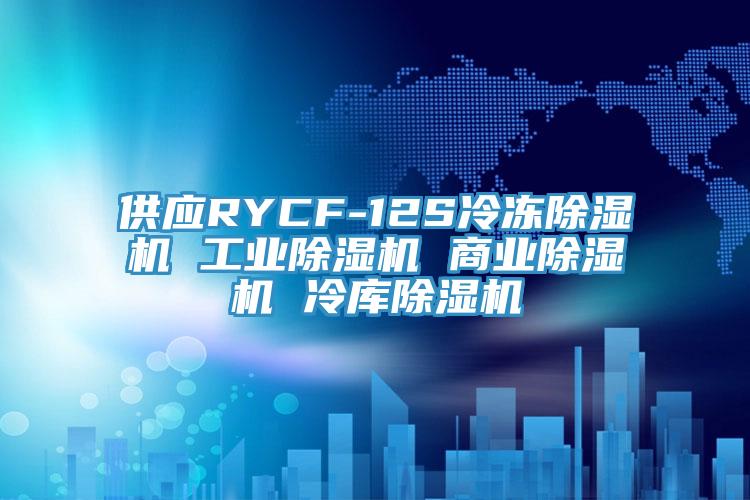 供应RYCF-12S冷冻除湿机 工业除湿机 商业除湿机 冷库除湿机