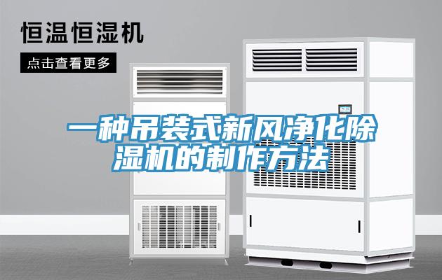 一种吊装式新风净化除湿机的制作方法