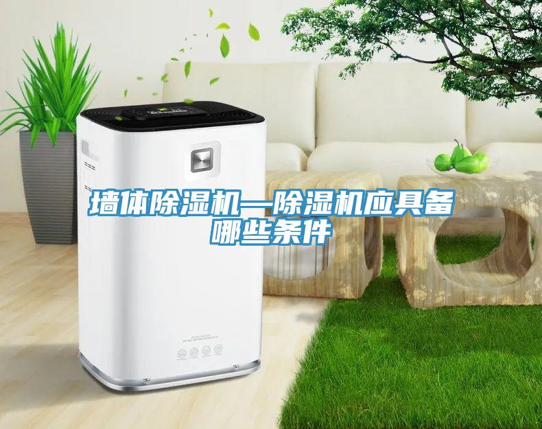 墙体除湿机—除湿机应具备哪些条件