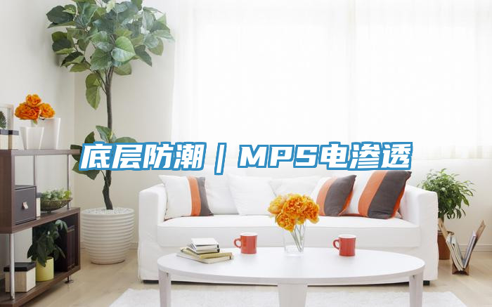 底层防潮｜MPS电渗透