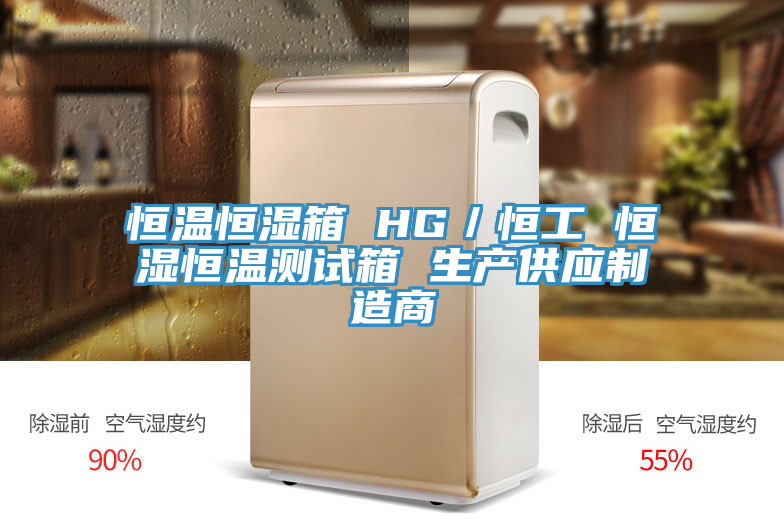 恒温恒湿箱 HG／恒工 恒湿恒温测试箱 生产供应制造商