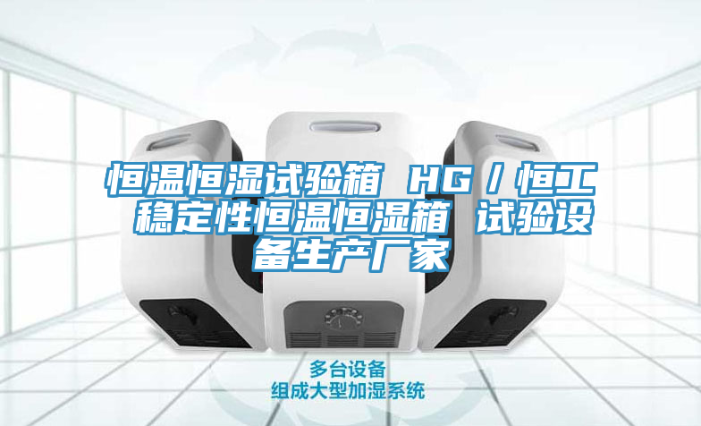 恒温恒湿试验箱 HG／恒工 稳定性恒温恒湿箱 试验设备生产厂家